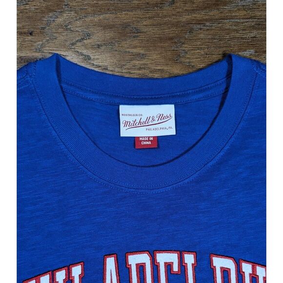 NBA Philadelphia 76ers Mitchell & Ness Sixers Hardwood Classic Shirt Size Large - Picture 3 of 8